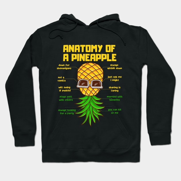 Anatomy of a pineapple Hoodie by Myartstor 